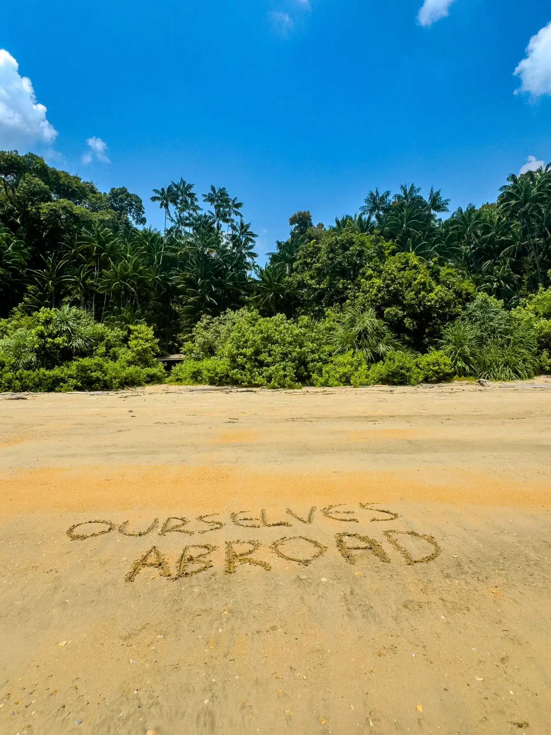 Ourselves Abroad in the sand in Malaysia