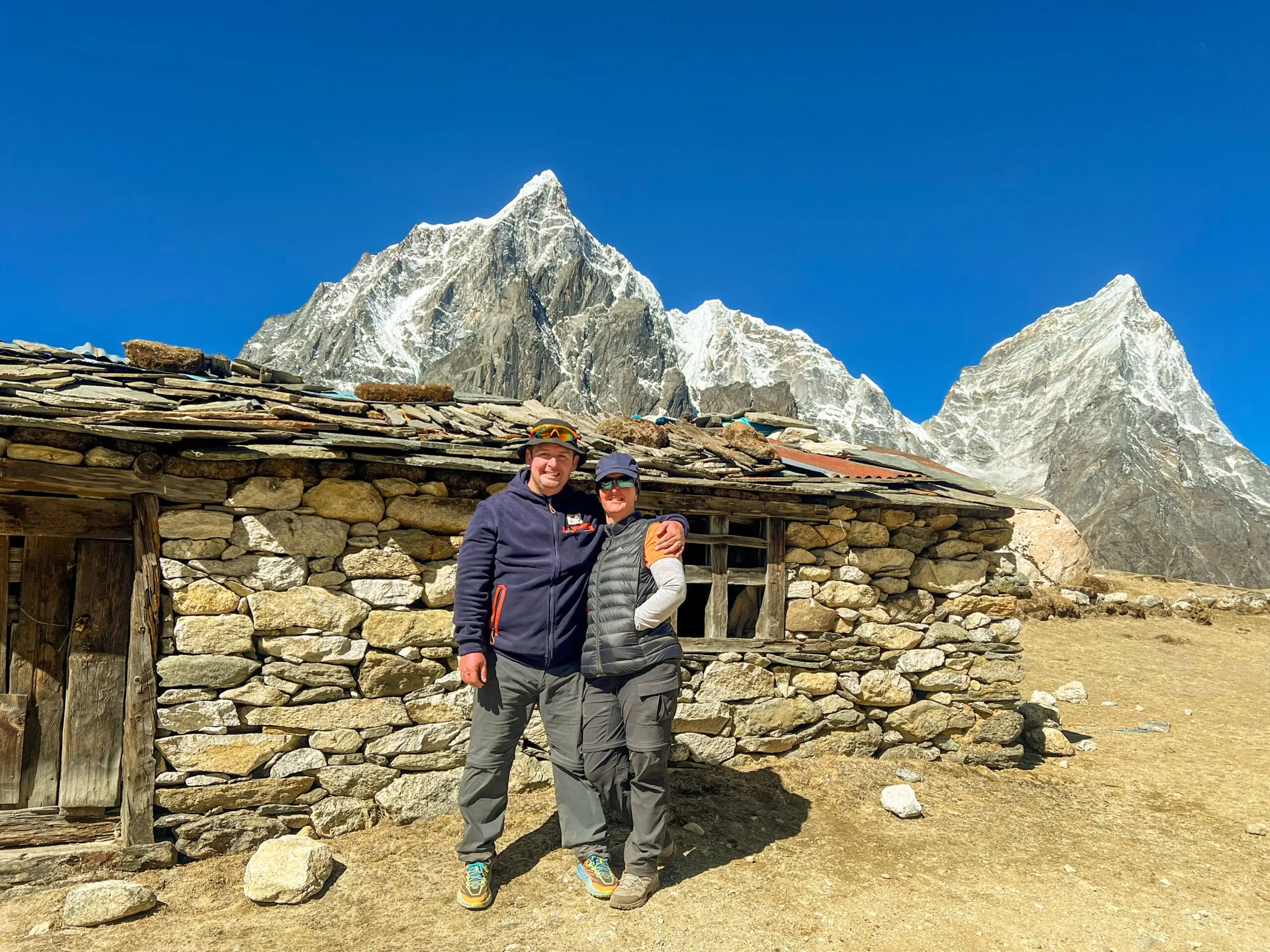 Shelly and Jamie in the Himalayas