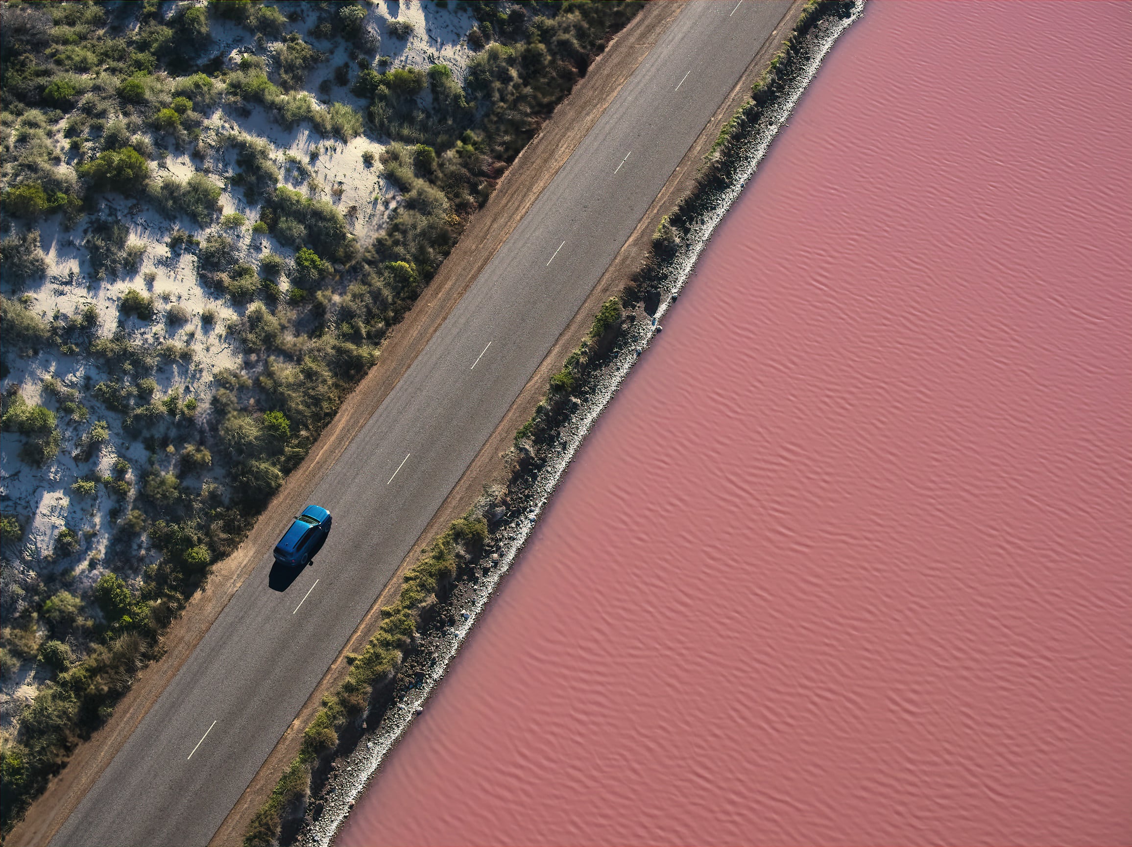 Hutt Lagoon Pink Lake - Western Australia